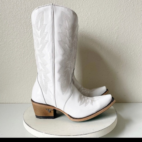 NEW Lane Boots Off The Record Midi Cowboy Boots - Picture 2 of 8